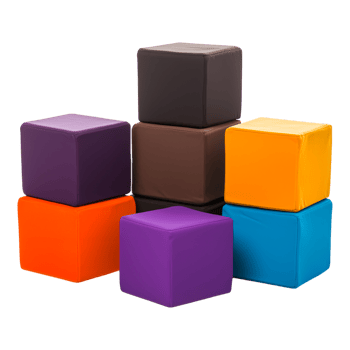 Colorful Soft Blocks for Play and Learning in Bright Colors png