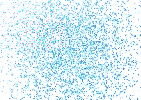 Blue small square dots abstract background vector