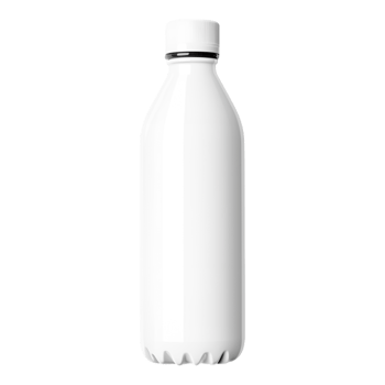 Clean and Simple Blank White Plastic Bottle for Product Design png