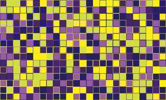 Textured cube pattern with colourful tiles and elegant symmetry. Ideal for graphic design projects, backgrounds, and trendy decorative material. vector