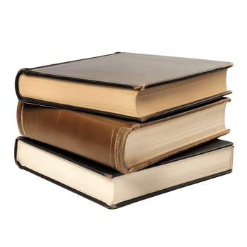 Stacked Books Clipart Illustration on Transparent Background png