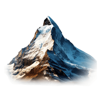 Majestic Snow Capped Mountain Peak png