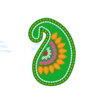Paisley, Diwali, Hindu, Indian Symbol Illustration vector