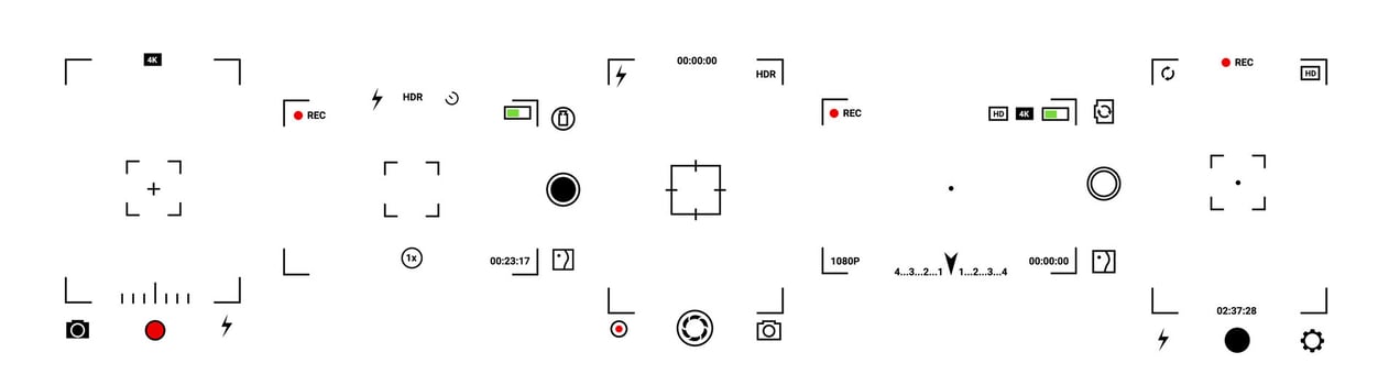 Photo and app with smart settings and easy controls. vector