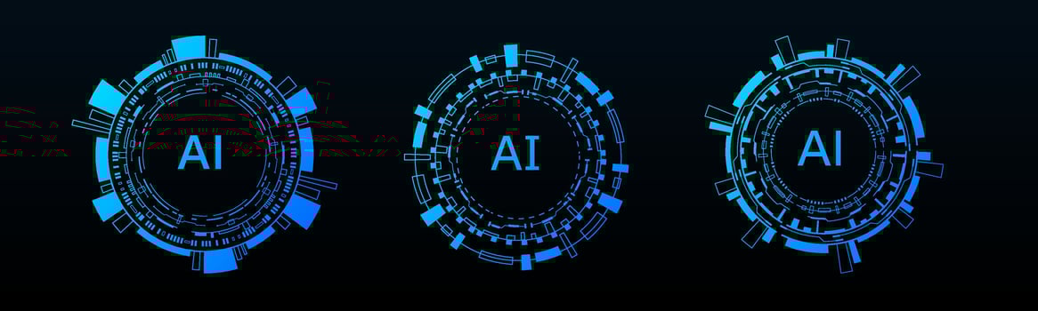 Circular HUD design with neon blue effects for sci fi themes. vector