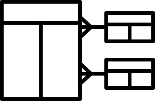Entity Line Icon Design Element vector