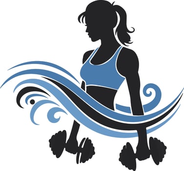 Crossfit Silhouette. Powerful CrossFit Athlete Icon for Fitness Gear vector