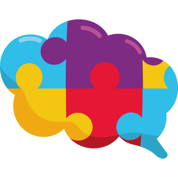 autism puzzle in brain shape png