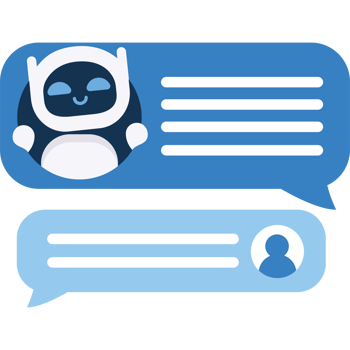 chatbot automatic message png
