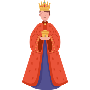 epiphany king with gift png