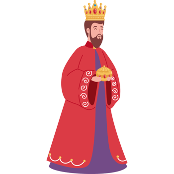 epiphany wise king caspar with gift png