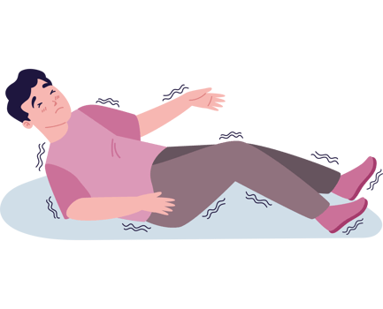 epilepsy seizures man in floor png
