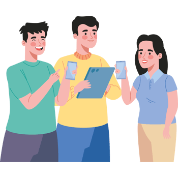 worldwide people comunication with devices png