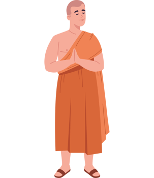buddhist monk man png