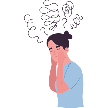 social anxiety disorder woman png