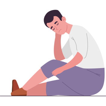social anxiety disorder man sitting png