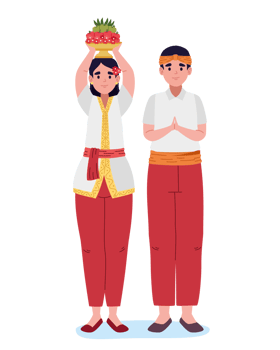 nyepi couple characters png