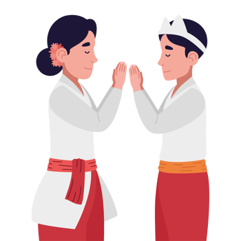 nyepi couple praying png