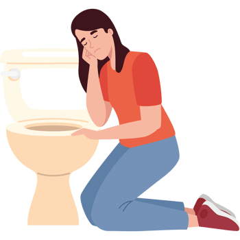 bulimia woman character png