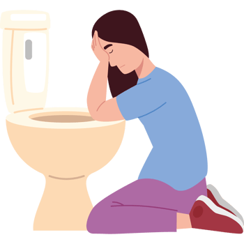 bulimia woman in bathroom png