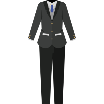 wedding mens classical black suit png