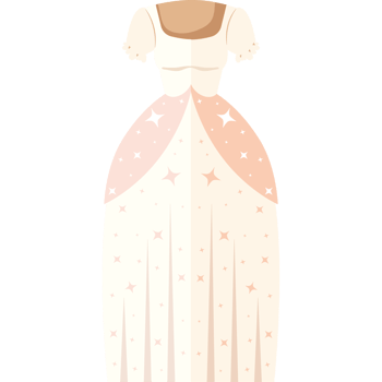 wedding clothes of the bride png