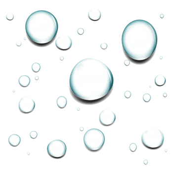 Water Dews in Transparent Background png