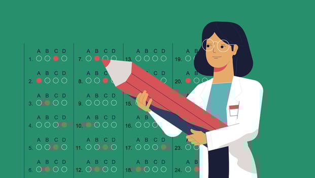 female doctor template, vector
