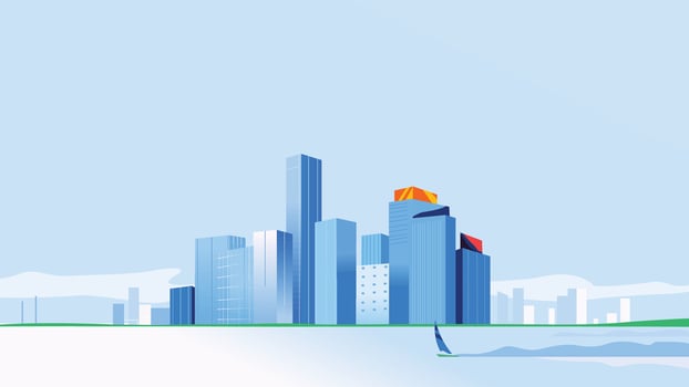 modern city Illustration vector