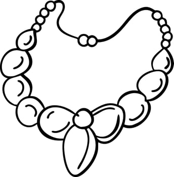 Elegant Necklace with Bow Knot Design Illustration for Fashion Accessories vector