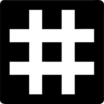 Hashtag Symbol Illustration for Social Media and Technology Designs vector