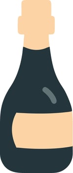 Illustration of Champagne Bottle for Celebrations and Events vector