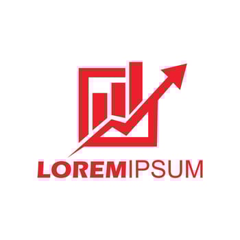 Typography business logo design vector