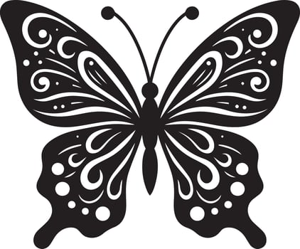 Butterfly silhouette image vector