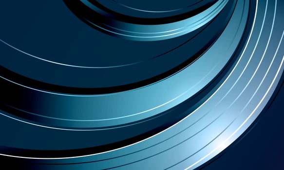 abstract blue line wave background. shiny curve shape. vector