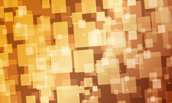 Polygon cube mosaic background in dark orange colors. abstract squares glass. vector