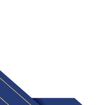 Blue Gold Corner Certificate Bottom Left png