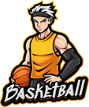 Basketball player mascot png