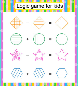 2 logic game vector