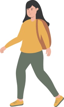 Male Student Carrying Bag and Back to School vector
