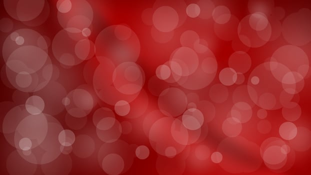White bokeh on red background design for event banner, decorate poster, celebration festival vector