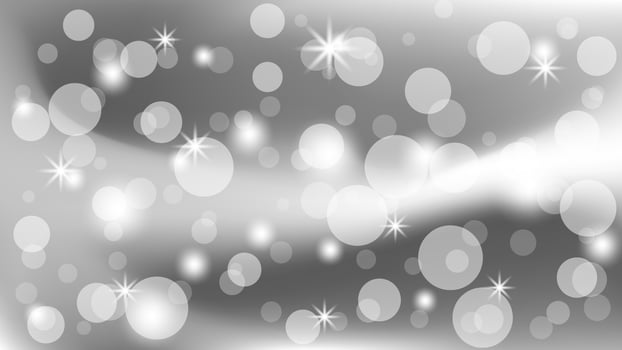 Bokeh light sparkle white dust on grey background. Abstract blur party celebrate backdrop vector
