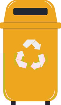 Trash Can Image for Zero Waste vector
