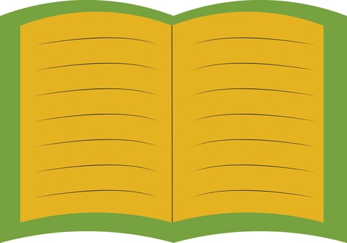 Book Religion in Open Position, for Nowruz Day vector