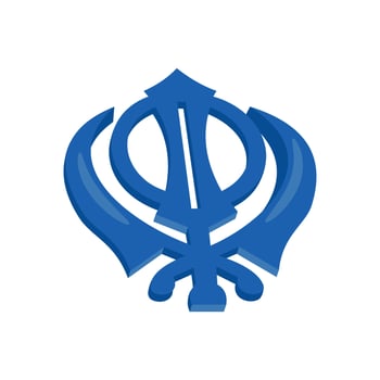 Sikhism, Indian Symbol illustration vector