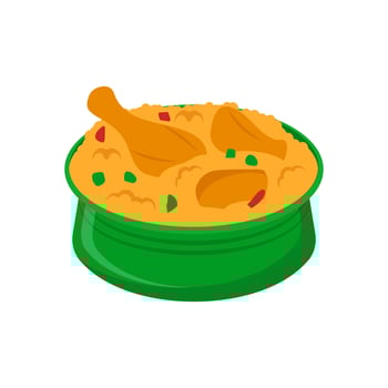 Biryani, Indian Symbol illustration vector