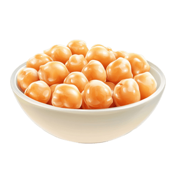 Chickpeas in a Bowl On Transparent Background png