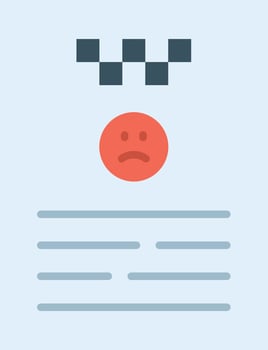 Complaint icon image. Suitable for mobile apps, web apps and print media. vector