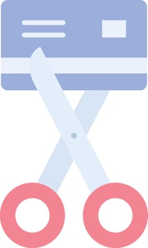 Debt Free icon image. Suitable for mobile apps, web apps and print media. vector
