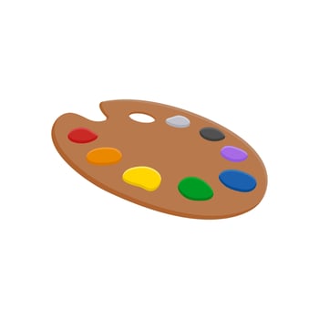 Paint Palette, Kindergarten illustration vector